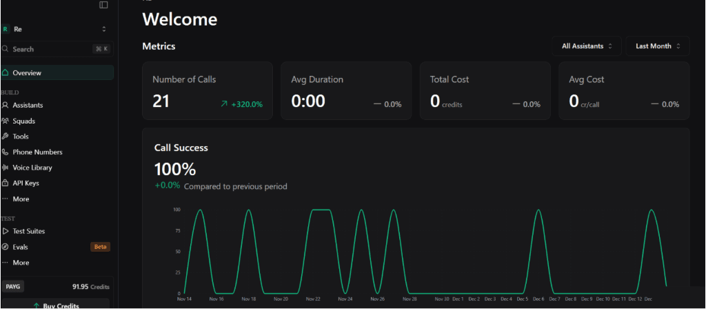 Voice Agent Dashboard